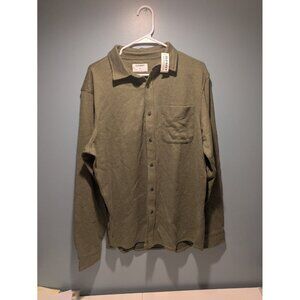 New Old Navy Men's Green Longsleeve Button Large Tall